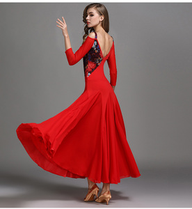Venta al por mayor profesional de las mujeres de la moda niñas <span class=keywords><strong>Tango</strong></span> latín vestido de baile de salón - Product Image 4