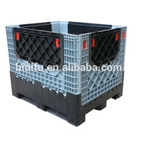 BIDIFU Grande boîte de stockage et de déménagement pliable en plastique pour entrepôt
