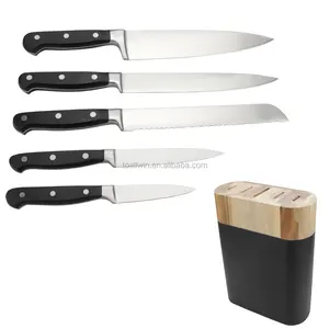 YANGJIANG fabbrica POM maniglia in acciaio inox chef set di coltelli con il blocco