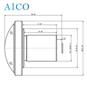 1.2mm 1/2.3&quot; F2.5 16mp 1.20mm 220 Degree 4k <strong>Super</strong> <strong>Wide</strong> <strong>Angle</strong> M12 Fisheye <strong>Lens</strong>