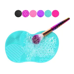 Silicone Lavaggio Pulitore di Spazzola di Trucco Make Up Spazzole di Pulizia Gel Mat