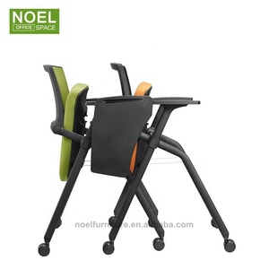 Thiết Kế Hàng Đầu Có Thể Gập Lại Lưới Đào Tạo Ghế Văn Phòng Cho Phòng Hội Nghị Với Bảng Viết Và Bốn Bánh Xe - Product Image 6