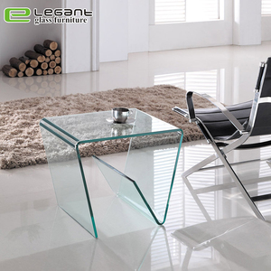 Home Hotel Furniture <strong>Curved</strong> <strong>Glass</strong> <strong>Coffee</strong> Side <strong>Table</strong> - Product Image 5