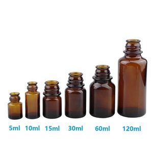 Hổ phách Glass chuông Miệng sừng miệng chai y tế hóa chất chai hương vị bột thuốc thử huyết thanh container với Bakelite cap - Product Image 6