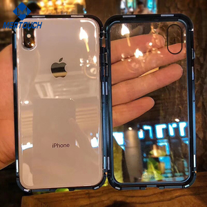 Custodia per Cellulare con Adsorbimento Magnetico, Paraurti in Alluminio e Vetro Temperato per <span class=keywords><strong>iPhone</strong></span> 7 8 Plus X Xs Xr Max 11 <span class=keywords><strong>12</strong></span> 13 14 - Product Image 4