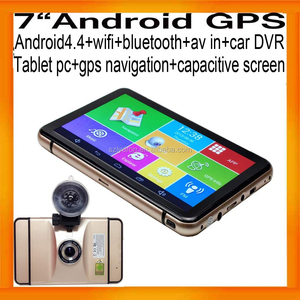 Lo nuevo 7 pulgadas HD capacitiva Android de navegación GPS con FHD 1080 P del coche DVR WIFI AV Bluetooth 512 mb 8 GB - Product Image 1