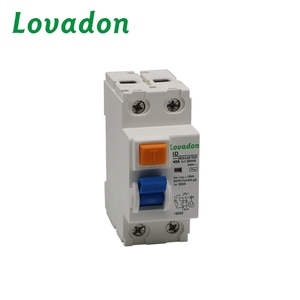 無料サンプル25A 40A 63A RCCB 2P残留電流回路遮断器BタイプRccb銅およびプラスチック保護装置