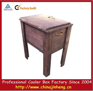 <span class=keywords><strong>Retro</strong></span> de madera caja del refrigerador de vino de la cerveza bebidas enfriador de agua, Madera neveras de bebidas - Product Image 1