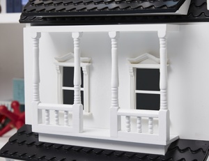 Meubles en bois rose <span class=keywords><strong>1</strong></span>/12 Maison de poupée <span class=keywords><strong>miniature</strong></span> Jouets pour enfants Ensembles Maison de rêves en bois - Product Image 3