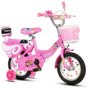Preço barato Crianças Bicicleta com Quatro Rodas 12 '-16' polegadas Bicicleta Das Crianças com Padrão de Desenho Animado