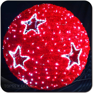 Impermeable IP65 blanco PVC grandes <span class=keywords><strong>bolas</strong></span> de <span class=keywords><strong>Navidad</strong></span> iluminadas al aire libre LED bola de luz de jardín suministros de decoración de <span class=keywords><strong>Navidad</strong></span> - Product Image 5