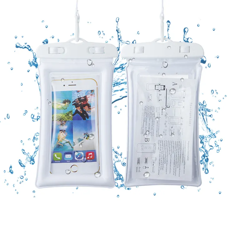 핫 세일 범용 방수 휴대 전화 가방 투명 PVC 방수 전화 케이스 삼성