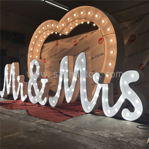 Super luminoso decorazione di cerimonia nuziale grande alfabeto <span class=keywords><strong>lettere</strong></span> tendone ha condotto la luce <span class=keywords><strong>lettere</strong></span> - Product Image 1