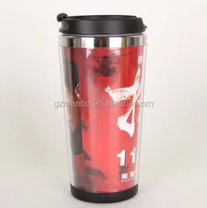 Thân Thiện Với Môi BPA Free 350Ml Đôi Tường Cách Nhiệt Thép Không Gỉ Mug Giấy Chèn Travel Coffee Cup