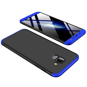 Gkk 3 In 1 360 Graden Matte Hard Pc Phone Cover Case Voor Samsung Galaxy J8 J6 J4 2018 j2 J3 J5 J7 Prime Pro Duo Max 2017