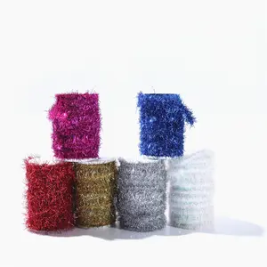 Guirlande de pompons colorées, pour décoration de noël, vente en gros, mignonne