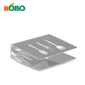 Porta Tovaglioli da Tavolo Divertente in <span class=keywords><strong>Acciaio</strong></span> <span class=keywords><strong>Inox</strong></span> con Supporto per Posate, Design Innovativo per la Casa - Product Image 2