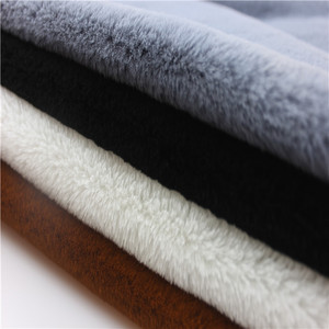 Oeko tex стандартная 100% полиэфирная замшевая ткань из искусственного меха кролика - Product Image 2