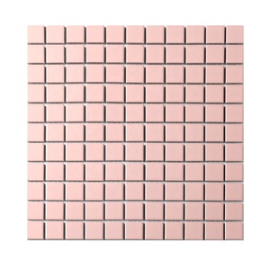 Tuiles de mosaïque murales en céramique à dos maillé 4x4 (97x97mm) roses pour crédence de cuisine et salle de bain – Vente en gros à prix réduit - Product Image 6