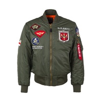US NAVY Patches TOP GUN Pilot Flug Dicke Bomber jacke Oem
