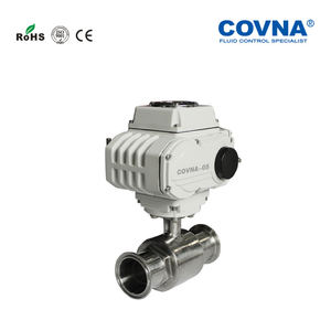 COVNA食品级不锈钢三夹连接2路卫生级球阀 - Product Image 4