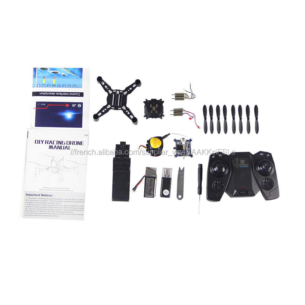 Date 2 pcs Fpv racing BRICOLAGE Bataille Drone Kit Jeu de Combat Mode 2MP Large angle RC Dron G-capteur