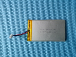 GEB3857100 <span class=keywords><strong>3</strong></span>.7 v 2600 mah li-ion şarj edilebilir pil - Product Image 3