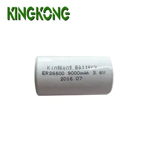 KingKong 8500mah 9000mah גבוהה capaity er26500h c גודל טור ליתיום סוללה