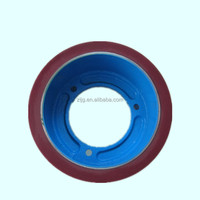 Rouleau en caoutchouc rouge EPDM 6 ", Rouleau en caoutchouc vulcanisé, Rouleau en caoutchouc pour décortiqueuse de riz