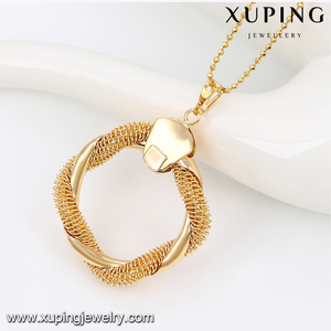 63827 Xuping नई चेक-इन Fashional 18K सोना मढ़वाया सस्ते फैशन गहने सेट - Product Image 5