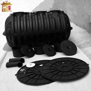 Biyo küçük boyutu 0.6-2.5 CBM tuvalet kanalizasyon arıtma PE + PP malzeme üç izgaralar plastik septik Tank - Product Image 2