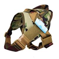Fabricant OEM Gilet pour chien Nylon Patrol Gilet imperméable pour chien de service Harnais pour l'entraînement, la randonnée Harnais de poitrine tactique