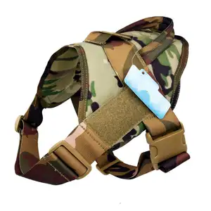 Oem Fabricage Hond Vest Nylon Patrol Waterdichte K9 Service Hond Vest Harness Voor Training Wandelen Borst Harnas Tactische