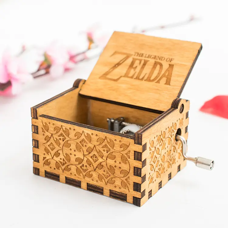 Bán Sỉ Hộp Nhạc Bằng Gỗ Zelda Trò Chơi Quay Tay