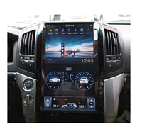 Écran Tesla 16 pouces Autoradio Lecteur DVD de voiture avec navigation GPS Android WIFI 4G SIM pour Toyota Land Cruiser 200 LC200 2008-2015