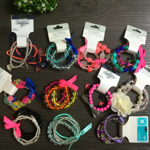 Attraktive Süßigkeiten Perlen Armbänder für Mädchen billige Kunststoff Perlen Armbänder für Teenager Stretch Perlen Armbänder von Yiwu - Product Image 2