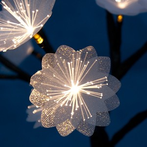 Nouveauté : <span class=keywords><strong>Guirlande</strong></span> lumineuse LED à piles avec fleurs en <span class=keywords><strong>fibre</strong></span> <span class=keywords><strong>optique</strong></span> pour Noël - Product Image 6