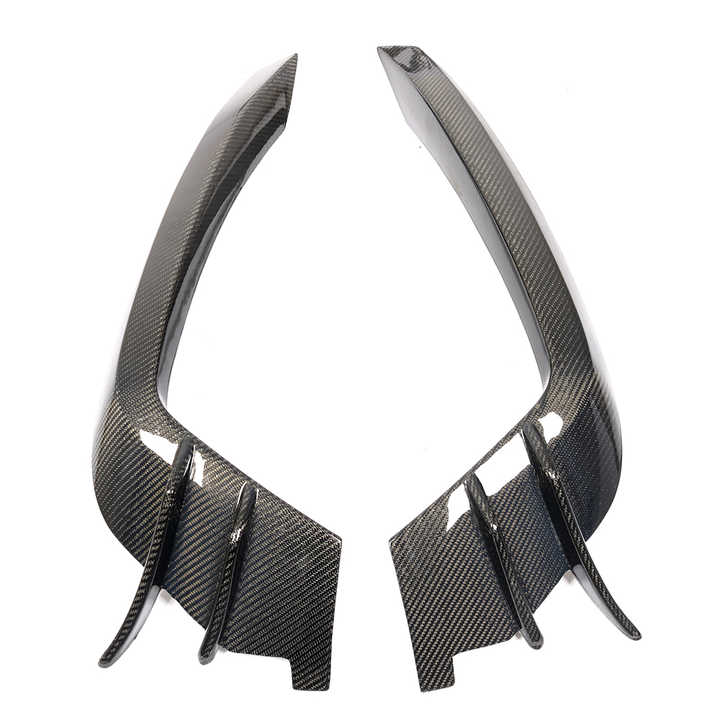 Kit Paraurti Auto Sportivo - Splitter Anteriore In ABS Nero Lucido, 4 Pezzi Universali - Foto 5