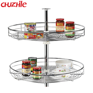 Cesta de esquina mágica giratoria de cocina de metal de tamaños personalizados de estilo moderno - Product Image 5