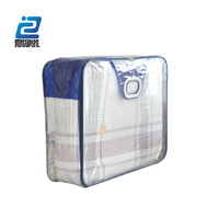 Couverture/couette/literie fermeture éclair pvc sac d'emballage en plastique