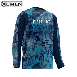 Manica lunga torneo di pesca shirt uv di protezione di pesca maglie