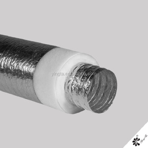 Ducto <span class=keywords><strong>de</strong></span> Aislamiento Redondo Flexible <span class=keywords><strong>de</strong></span> Papel <span class=keywords><strong>de</strong></span> <span class=keywords><strong>Aluminio</strong></span> para Uso Comercial y Residencial Montado en el Techo - Product Image 2