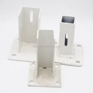 Carbon Steel Floor Mount Base Plates for aluminum profiles frame fence accessories