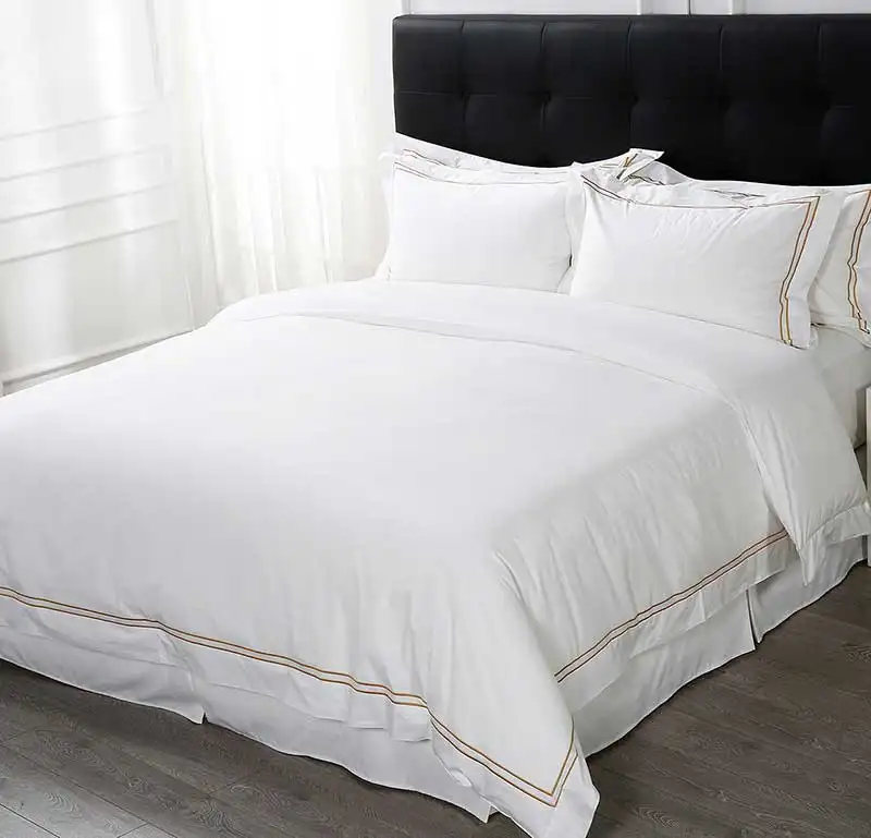 Королевский размер, белые постельные принадлежности, коллекция отеля, сатиновое плотное Хлопковое одеяло