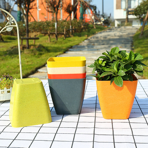 Vajilla de oficina ecológica grande de fibra de bambú bio friendly soporte <span class=keywords><strong>para</strong></span> plantas colgantes, macetas de bambú <span class=keywords><strong>para</strong></span> flores de jardín - Product Image 2