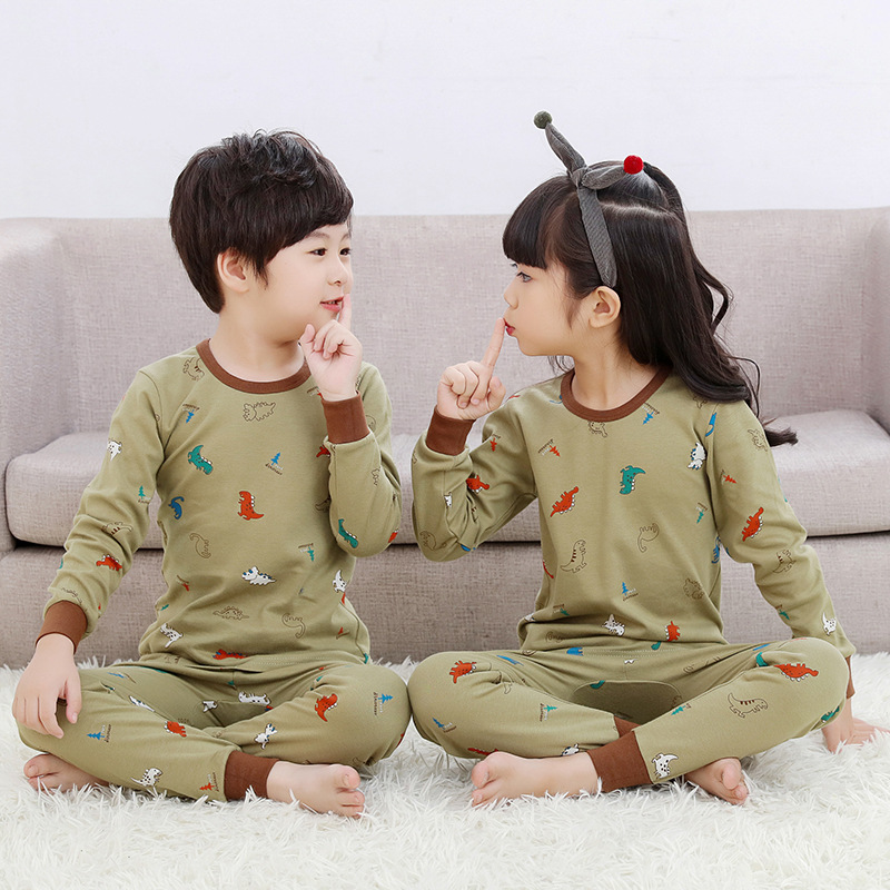 Изготовленный На Заказ ползунки; Одежда для сна с длинными рукавами для девочек; Хлопковые гетры в полоску для мальчиков на Пасху, оптовая продажа одежды для детей с рисунком динозавра пижамы