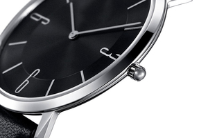 No legged steel rounded flat glass watch - Product Image 1