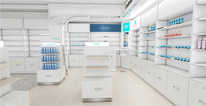 Estanterías de Madera para <span class=keywords><strong>Farmacia</strong></span>, Muebles Modernos para Diseño de Interiores de <span class=keywords><strong>Farmacia</strong></span> - Product Image 4