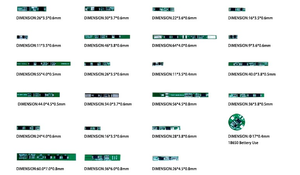 스톡 3.7v 40mah 초박형 리튬 폴리머 배터리, DTP301120 <span class=keywords><strong>lipo</strong></span> 배터리 - Product Image 5