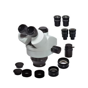 0.5X/2X Lens 3.5X-180X Optical Trinocular Stereo Microscope Head